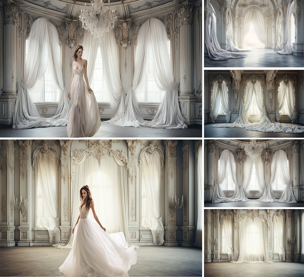 Photography Hp - Indoor Palace Bridal Photography Background Wedding