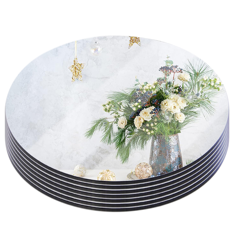 20cm Round Mirror Glass Tray   - Photography Term 评论和价格