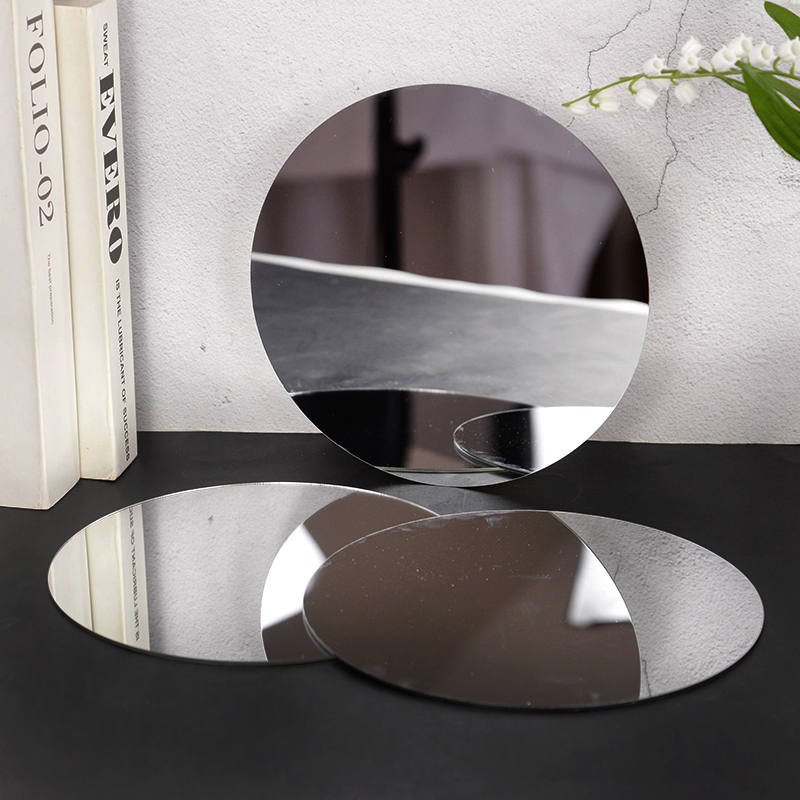 20cm Round Mirror Glass Tray   - Photography Term 评论和价格