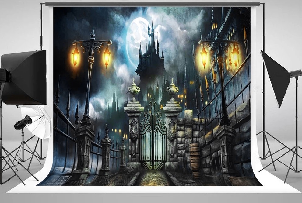 Johnson  dark castle full moon - Photography Dark Cloth 评论和价格