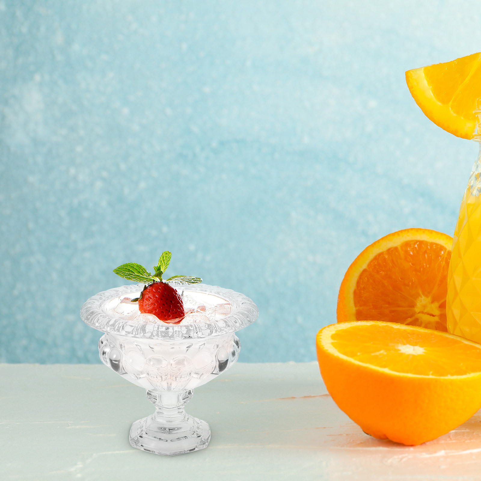 Elegant European Glass Ice Cre - Photography Of Food 评论和价格