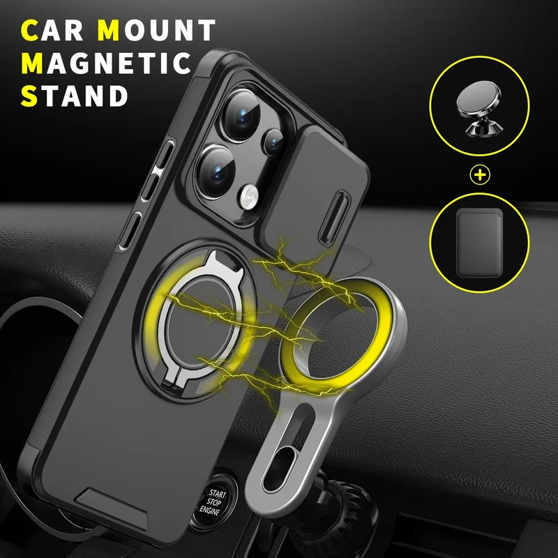 Shockproof Armor Magnetic Brac - Photography Xiaomi 评论和价格