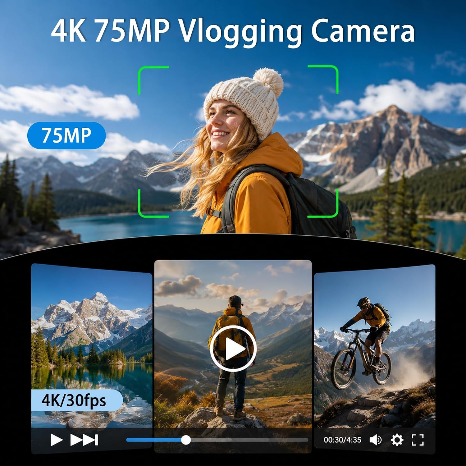 4K Handheld Gimbal Vlogging Ca - Photography Term 评论和价格