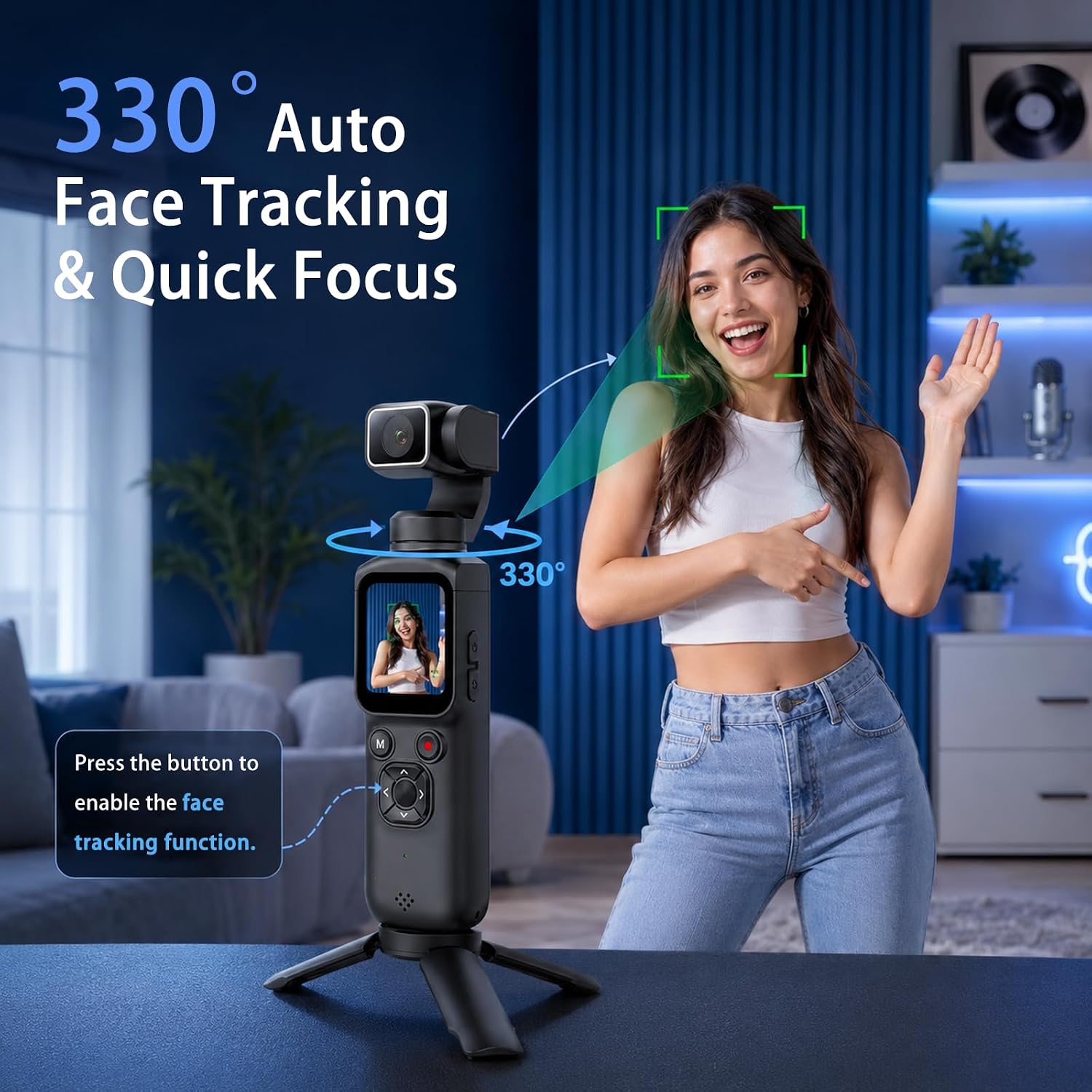 4K Handheld Gimbal Vlogging Ca - Photography Term 评论和价格