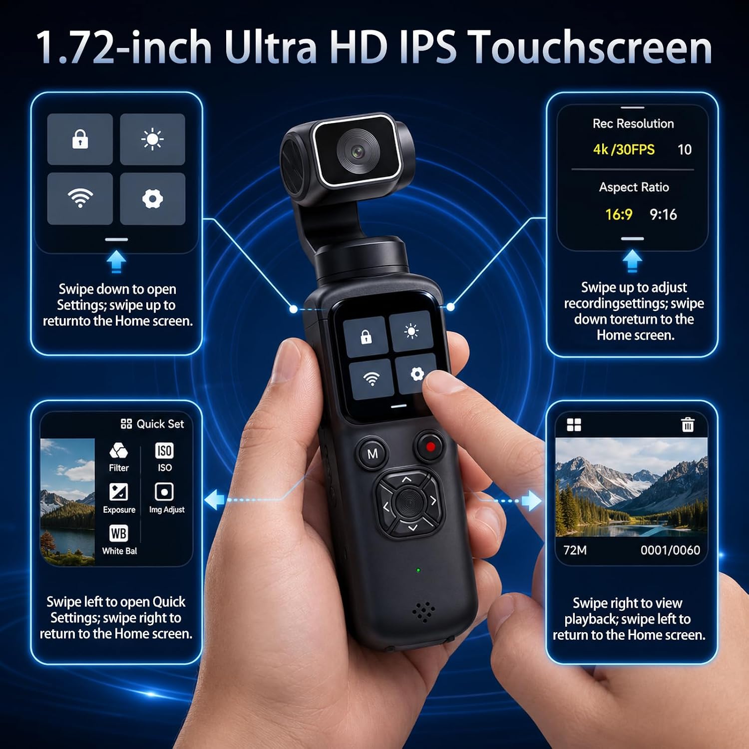 4K Handheld Gimbal Vlogging Ca - Photography Term 评论和价格