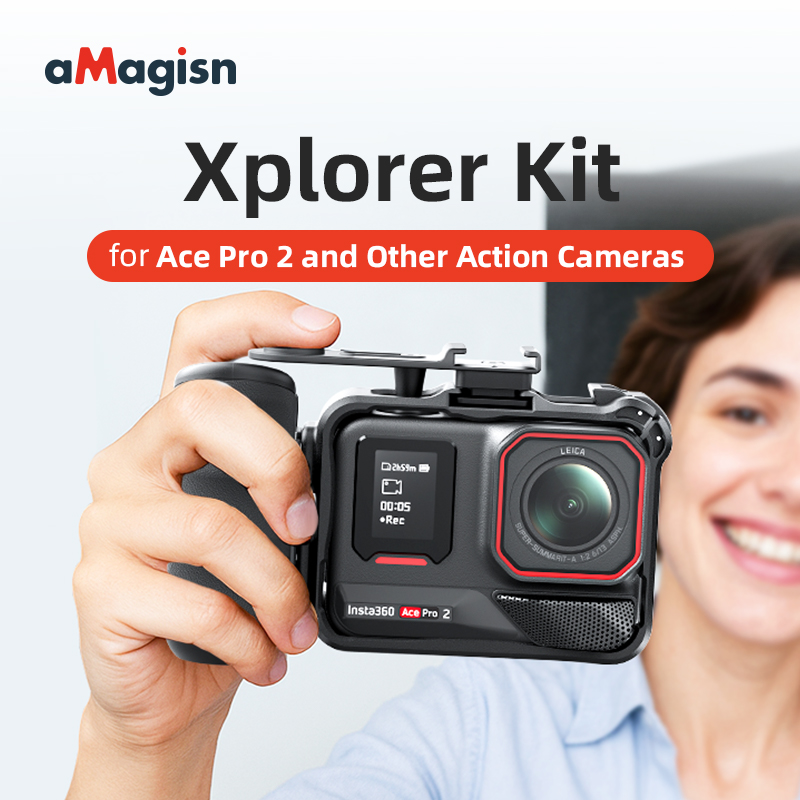 aMagisn Xplorer Kit Street Pho - Photography Grip Insta360 X5 评论和价格