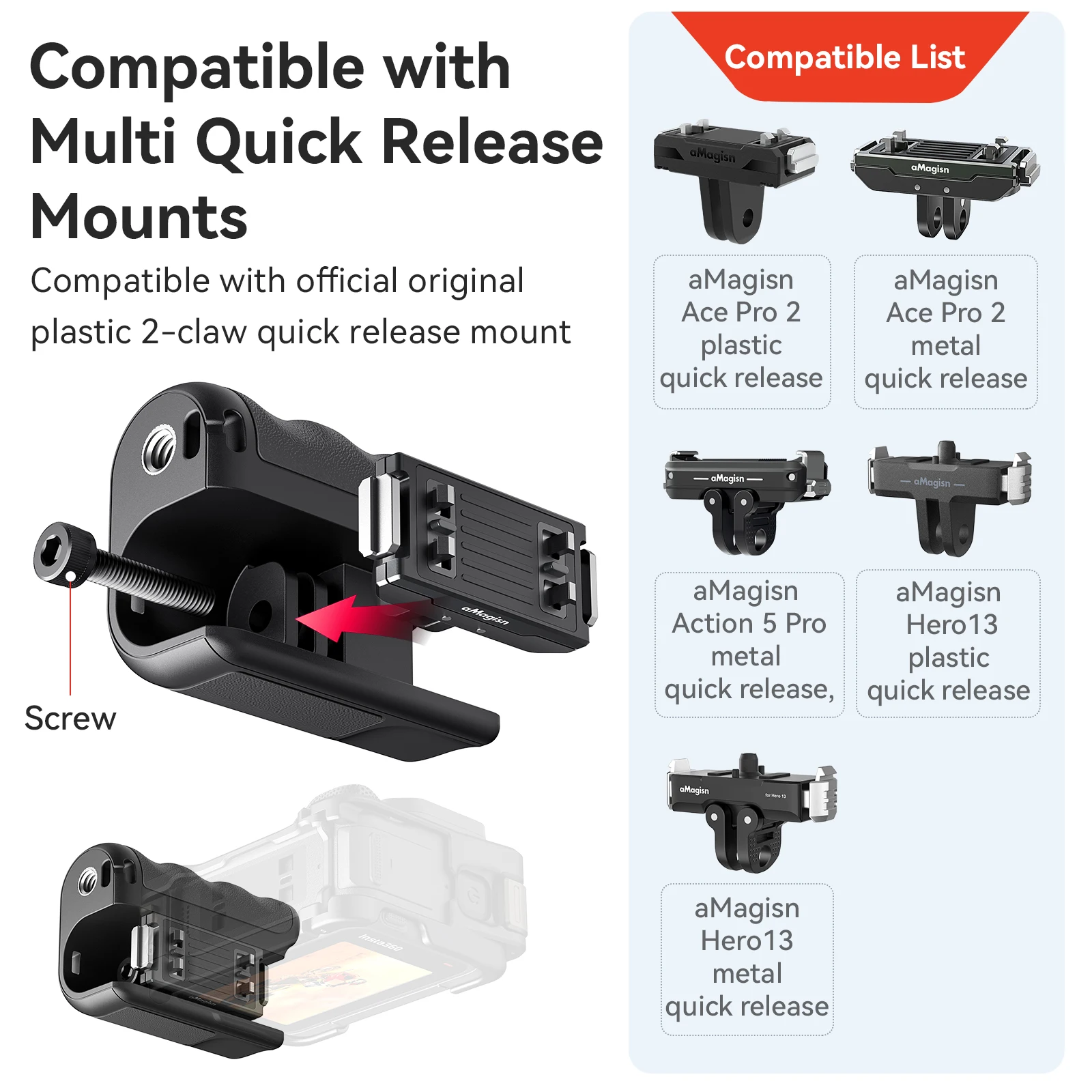 Universal Photography Handle G - Photography Grip Insta360 X5 评论和价格