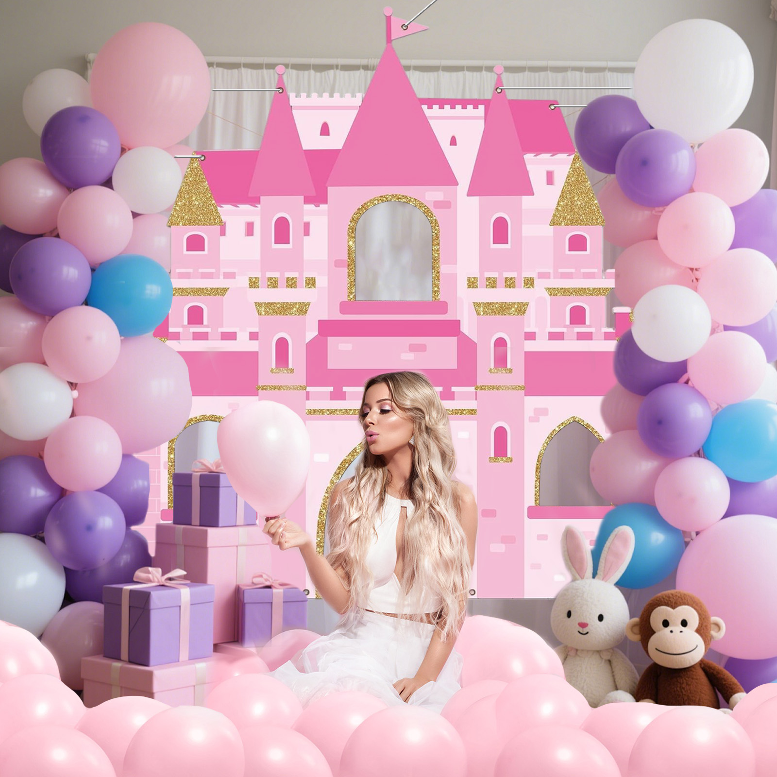 Pink Castle Party Photo Booth  - Photography Term 评论和价格