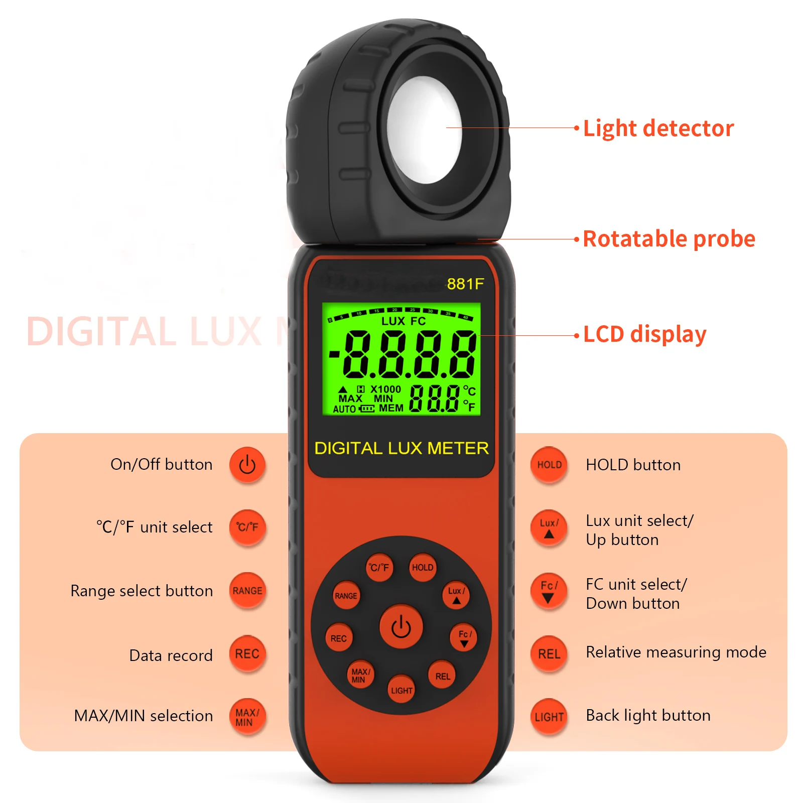 HP-881F    Digital Illuminance - Photography Hp 评论和价格