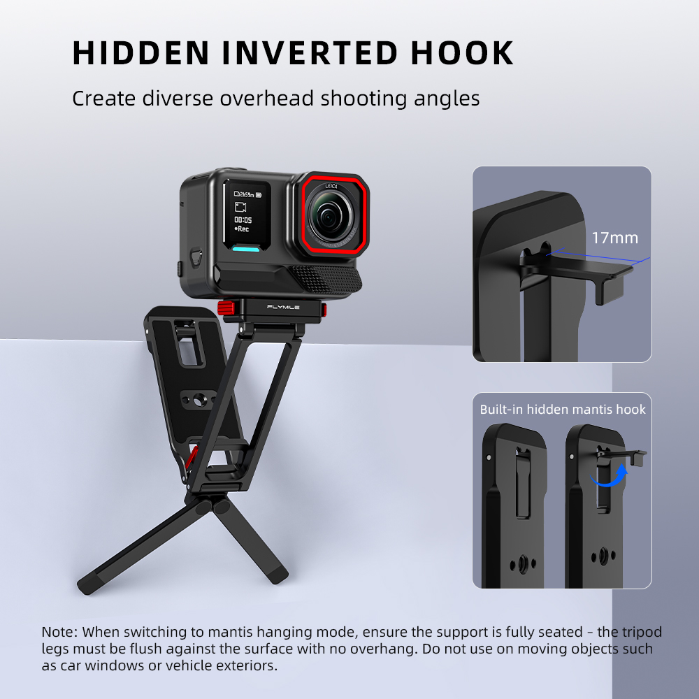 Flymile Magnetic Metal Tripod  - Photography Grip Insta360 X5 评论和价格