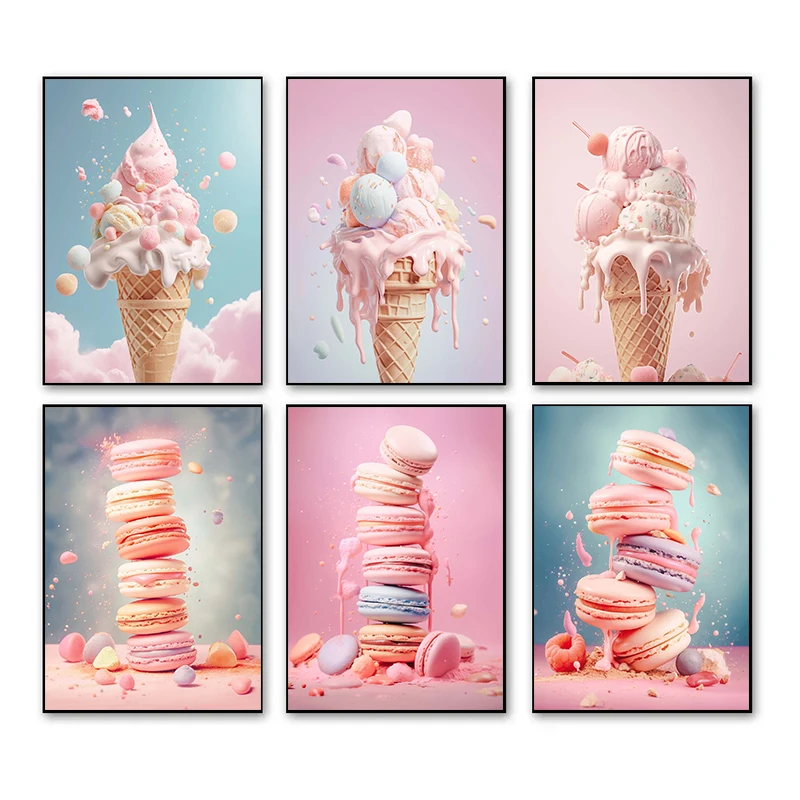 Unframe Pink Food Ice Cream Ma - Photography Of Food 评论和价格