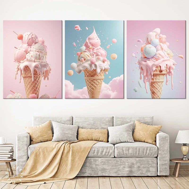 Unframe Pink Food Ice Cream Ma - Photography Of Food 评论和价格
