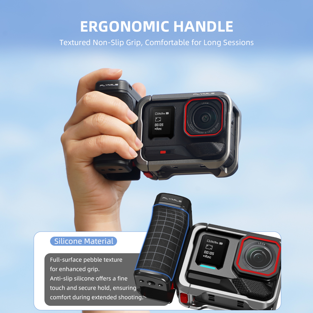 Flymile 50M Bluetooth Grip Han - Photography Grip Insta360 X5 评论和价格