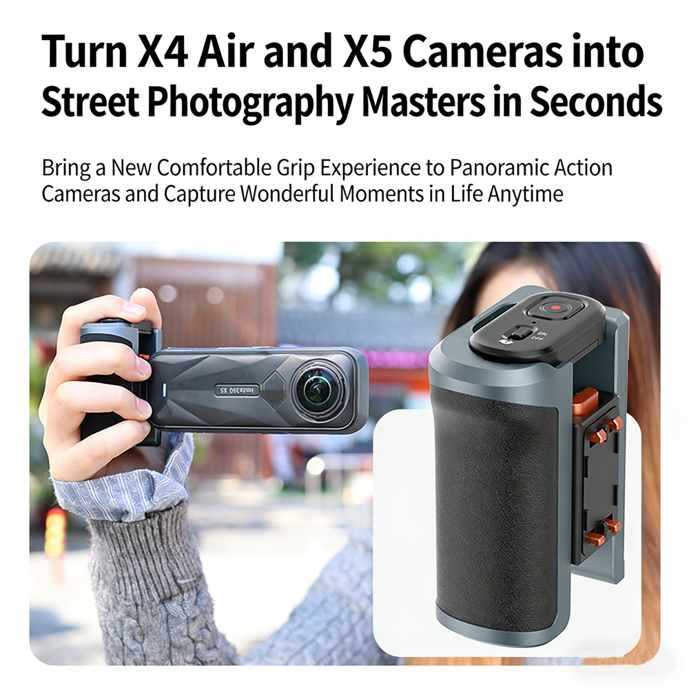 VRIG GA-08SE Street Photograph - Photography Grip Insta360 X5 评论和价格