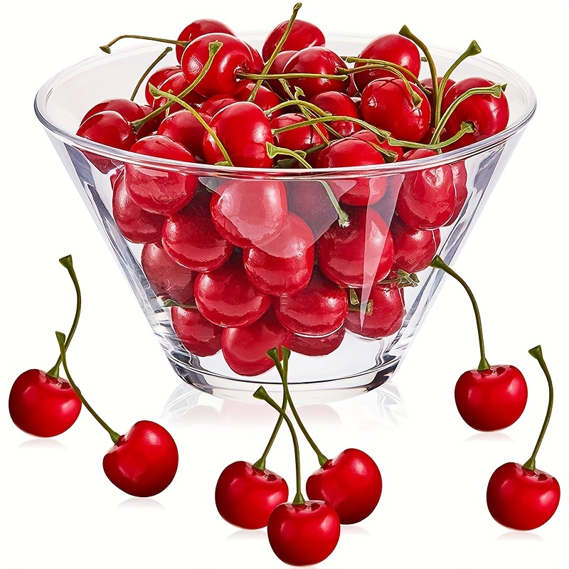 50PCS Artificial Cherry Fake F - Photography Of Food 评论和价格