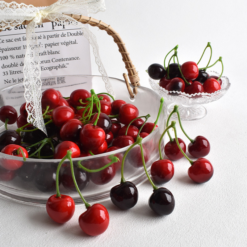 10Pcs Artificial Cherry Fake F - Photography Of Food 评论和价格