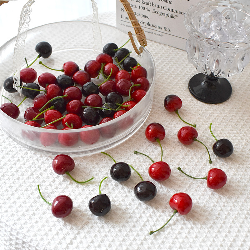 10Pcs Artificial Cherry Fake F - Photography Of Food 评论和价格