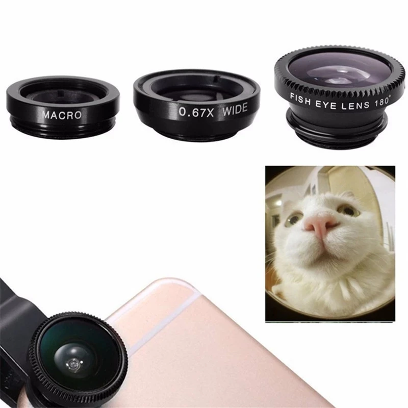 3in1 Fisheye Wide Angle Micro  - Photography Xiaomi 评论和价格