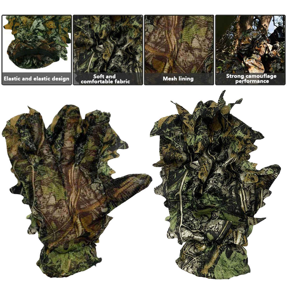 3D Camouflage Leaf Hunting Glo - Photography Gear 评论和价格